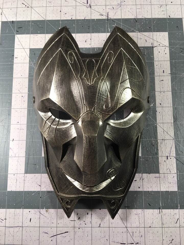 Jhin Mask from League of Legends Sahara Gold