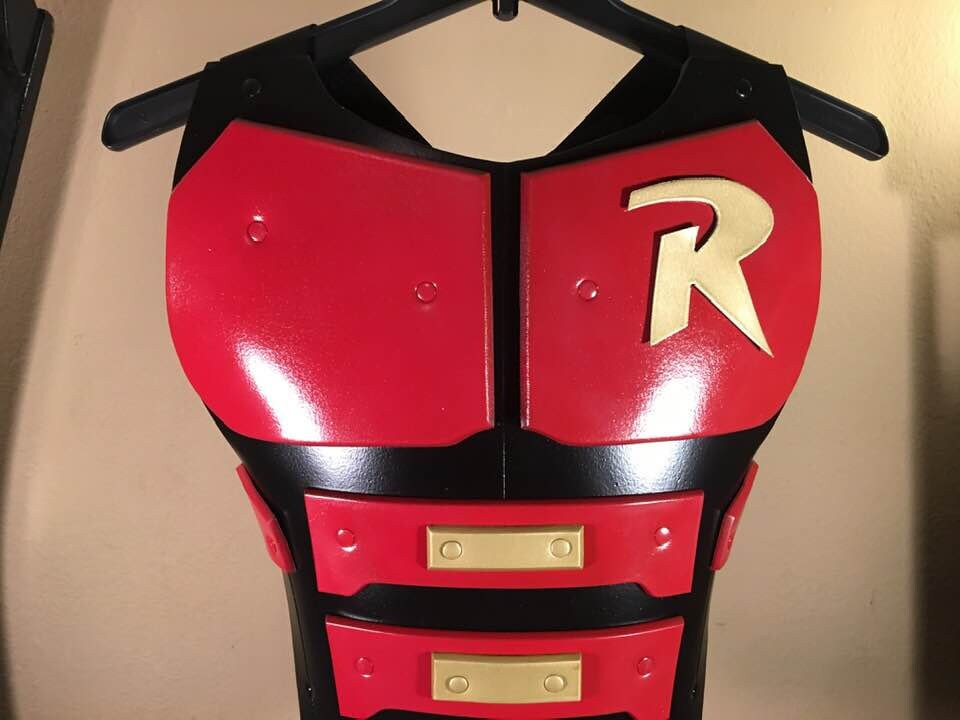 Robin chest armor Matte Black Crimson Red Pure Gold