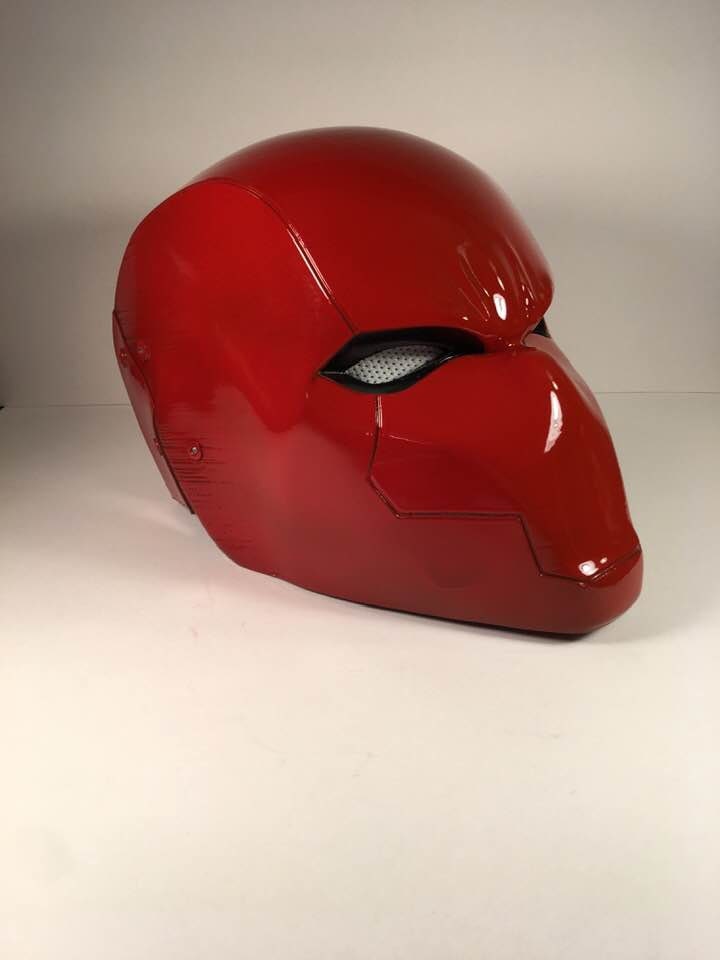 Red Hood helmet Rebirth version Fire Red