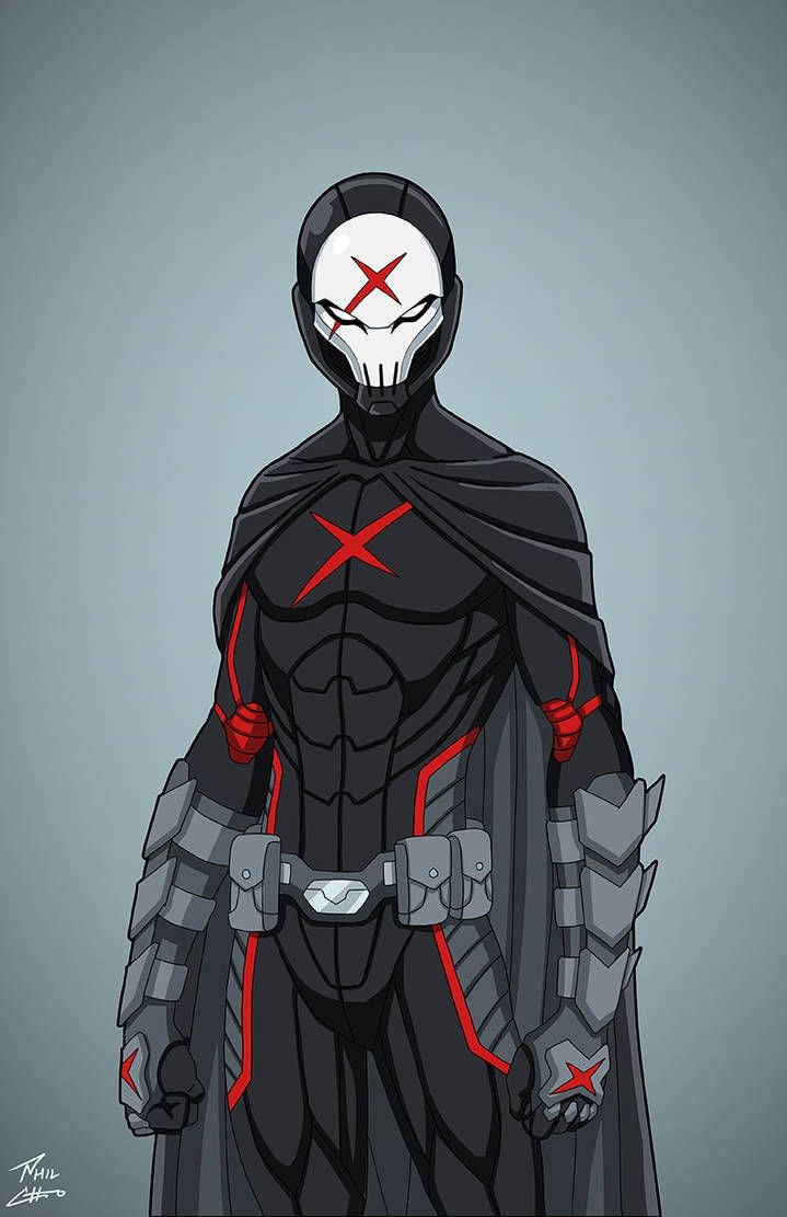 Red X 2-piece set: chest armor and matching mask