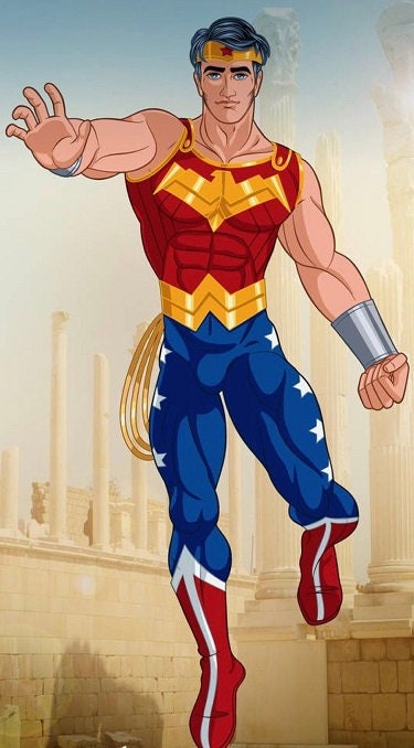 Wonder Man chest armor Apple Red Pure gold