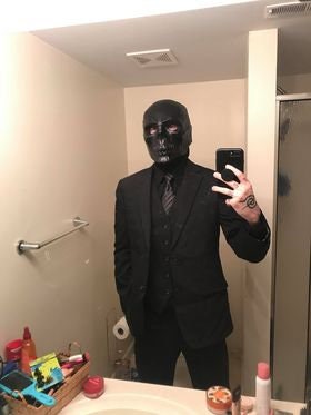 Black Mask Full Helmet Arkham Origins or Birds of Prey