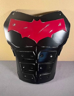Red Hood chest armor Matte Black with Burgundy Symbol
