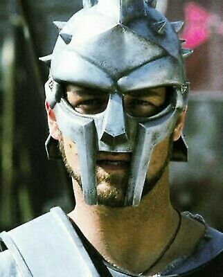 MF Doom Gladiator Mask Dark Steel Silver color.