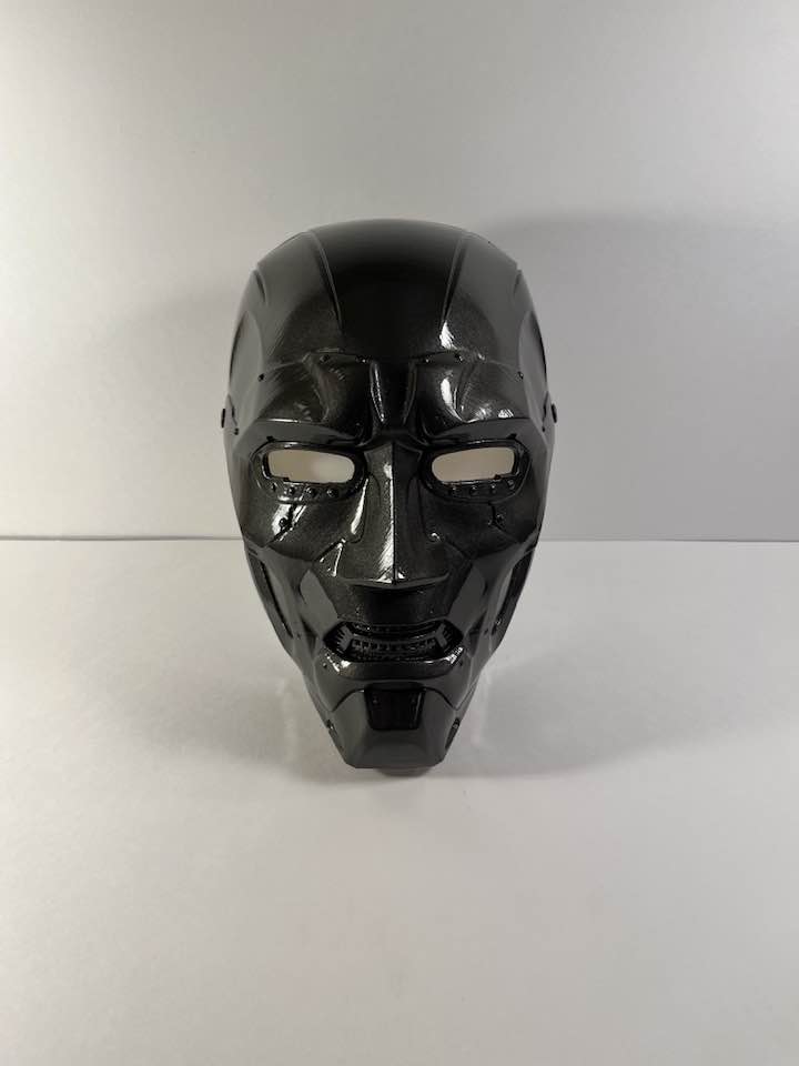 Dr. Doom Mask Variant Metallic Black Stainless-Steel color