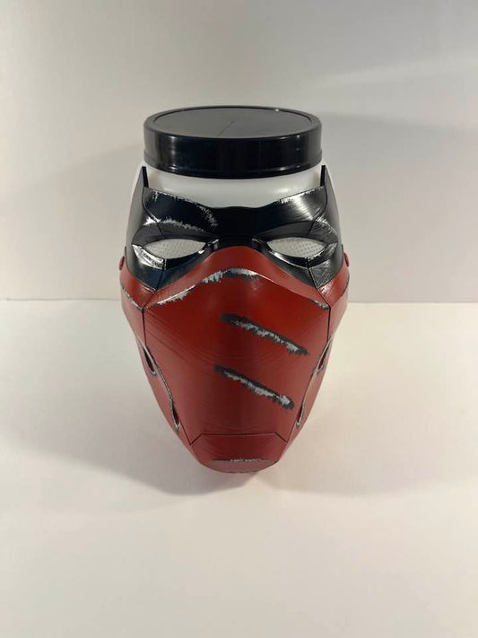Red Hood Outlaw mask Crimson Red and Matte Black