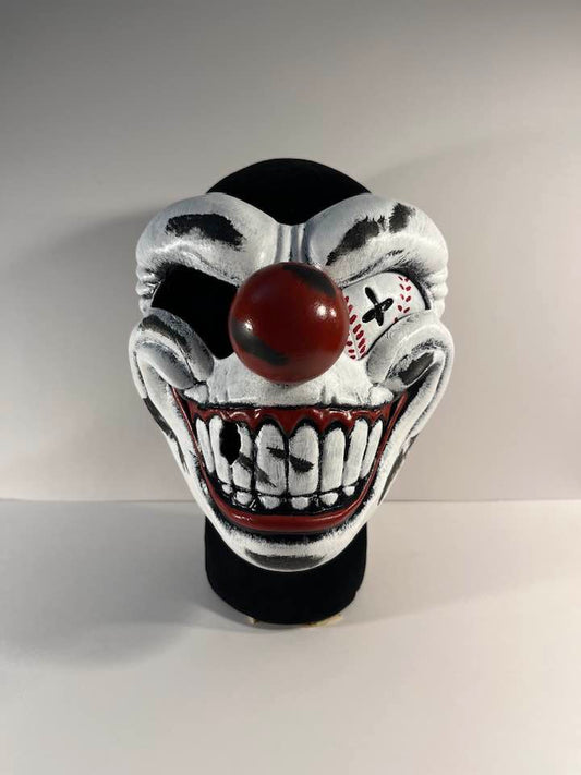 Sweet Tooth Clown mask. One Eye Open. Baseball left eye. Twisted Metal.