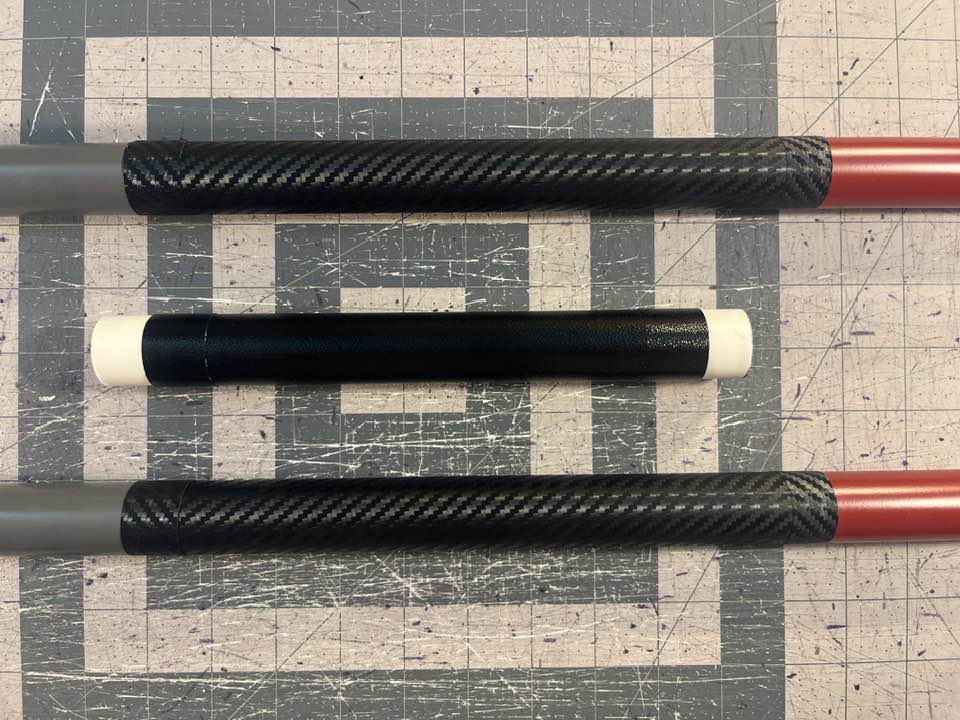 Robin Bo staff Crimson Red, Charcoal Gray