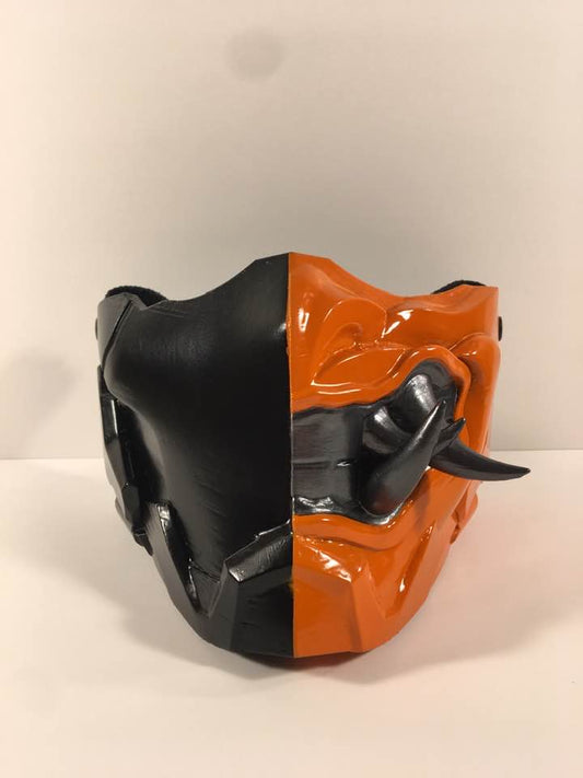 Deathstroke Oni half mask Japanese Demon Samurai