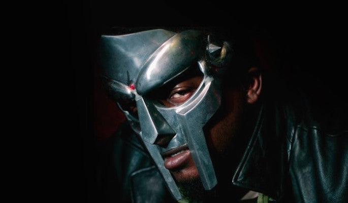 MF Doom Gladiator Mask Dark Steel Silver color.