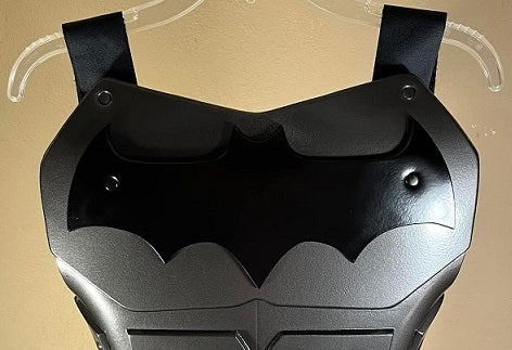 Batman chest armor Metallic Gunmetal Matte Black Classic Bat symbol
