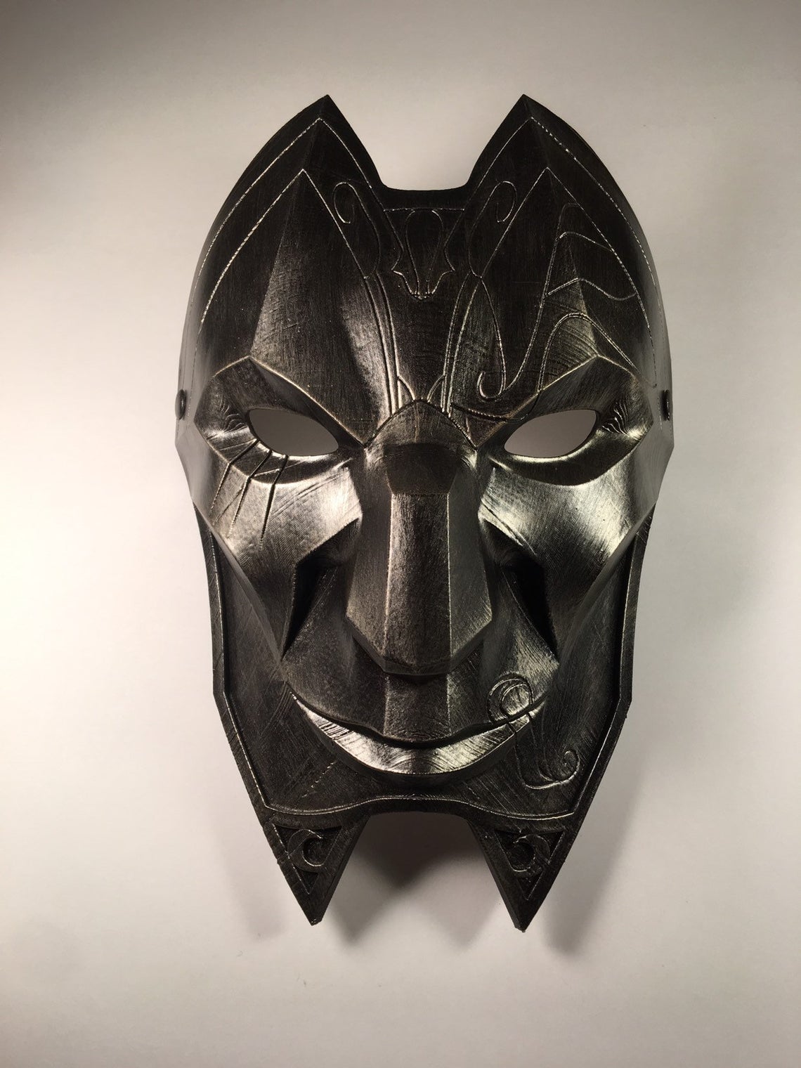 Jhin Mask from League of Legends Metallic Blue