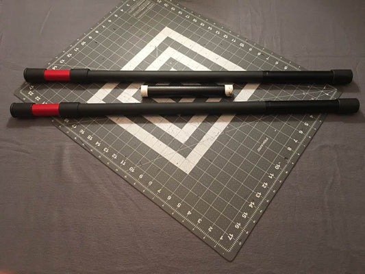 Nightwing Bo staff Flat Black Metallic Red