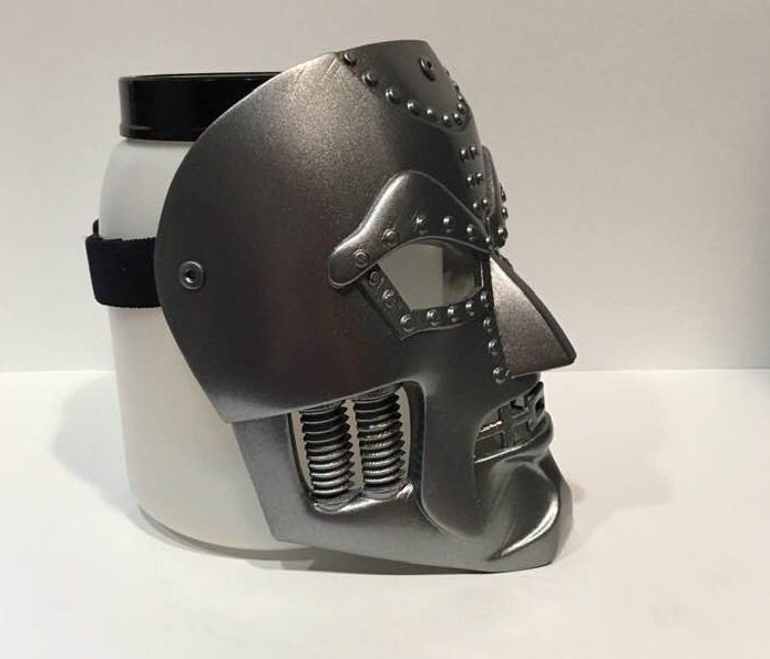 Dr. Doom Classic Mask Silver Dark Steel