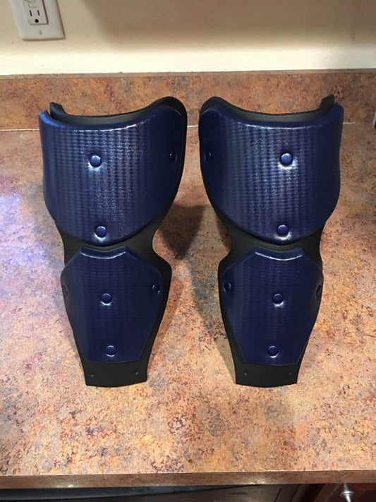Deathstroke forearm armor CW Arrow version Flat Black Blue Carbon Fiber