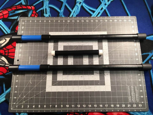 Nightwing Bo staff Matte Black Classic Blue