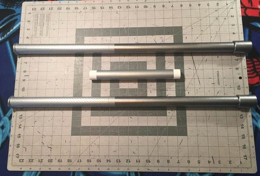 Black Canary Bo staff 5' long silver carbon fiber wrap