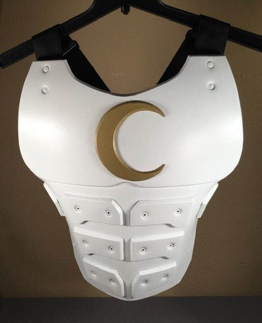 Moon Knight chest armor Matte White Gold Moon