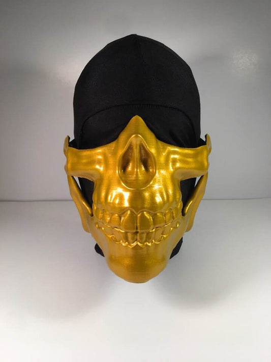 Death Stranding Higgs mask metallic Inca gold
