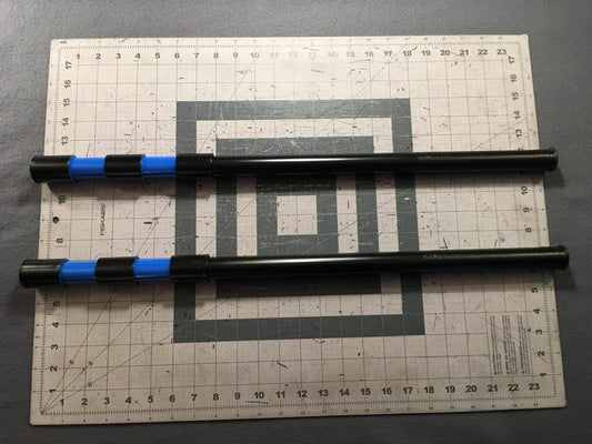 Batons Matte Black Nightwing Blue