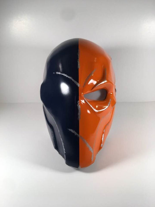 Deathstroke Arkham Origins mask & backplate Navy Blue True Orange