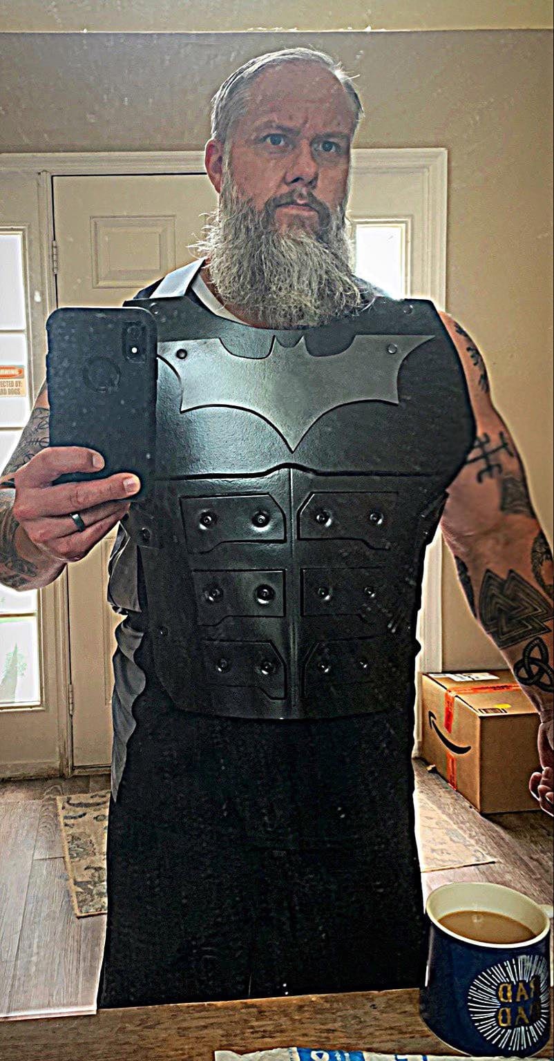 Batman chest armor Dark Knight version Gray Symbol