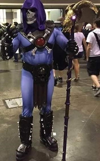 Skeletor full armor costume from Masters of the Universe Metallic Black Night