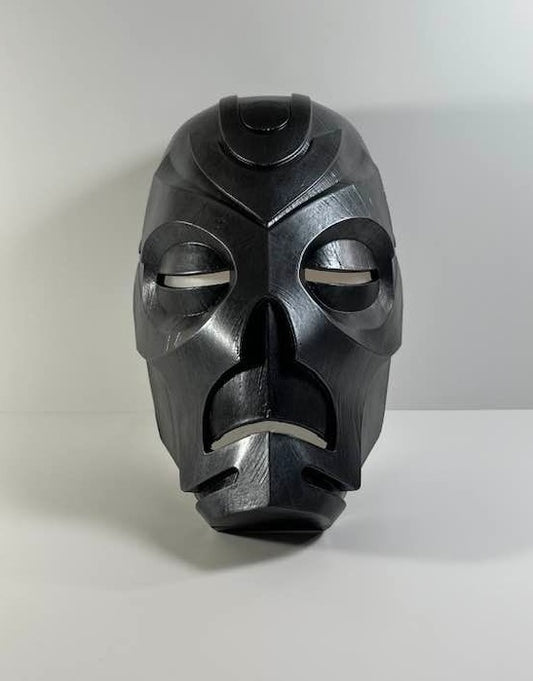 Skyrim Dragon Priest mask from Elder Scrolls Vokun Dark Steel color